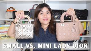 Small vs. Mini Lady Dior Comparison Review | Sizing and Outfit Shots