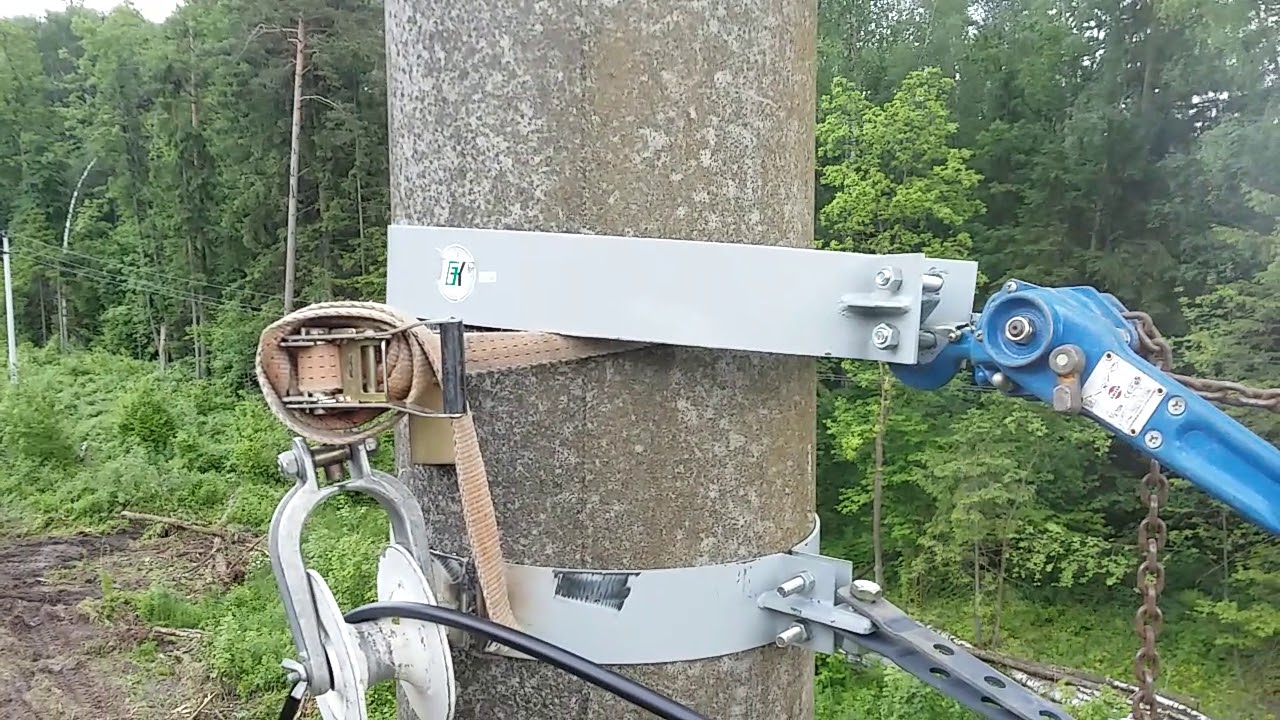 Монтаж ОКСН по ЛЭП 110 кВ - YouTube