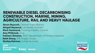 NSW Bioeconomy Summit - Renewable diesel