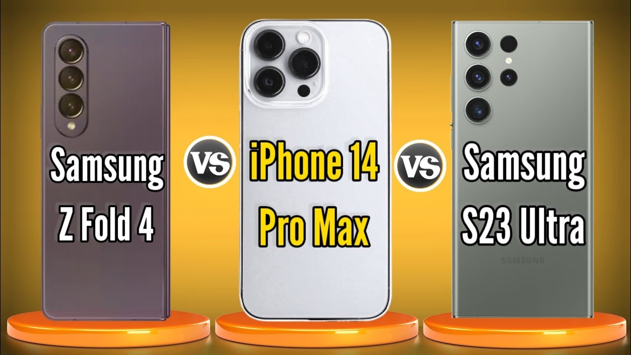 Samsung Galaxy Z Fold 4 vs iPhone 14 Pro Max vs Samsung Galaxy S23 Ultra ||