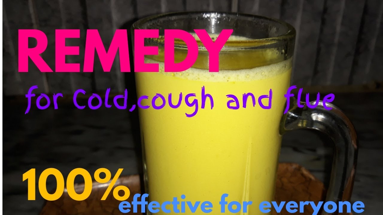 Remedy for cough,flue and coldhealthy turmeric milk for seasonal flue