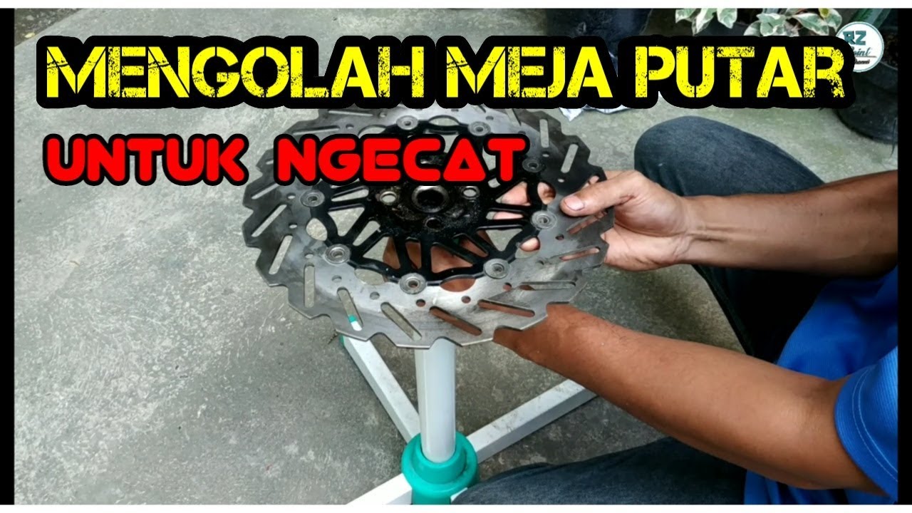 Cara membuat meja  putar untuk ngecat airbrush dari  barang  