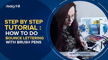 Step By Step Tutorial : How To Do Bounce Lettering With Brush Pens