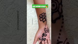 Easy Kids Mehndi Design