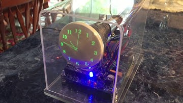 OSC7.0 Oscilloscope clock using scan technique with century font