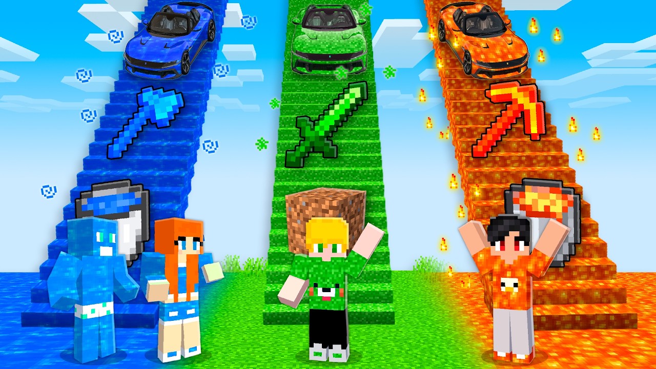 Encontrei a Escada dos Elementos no Minecraft