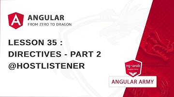 @Directive - Part 2 - @HostListener | Master Angular Framework In Arabic