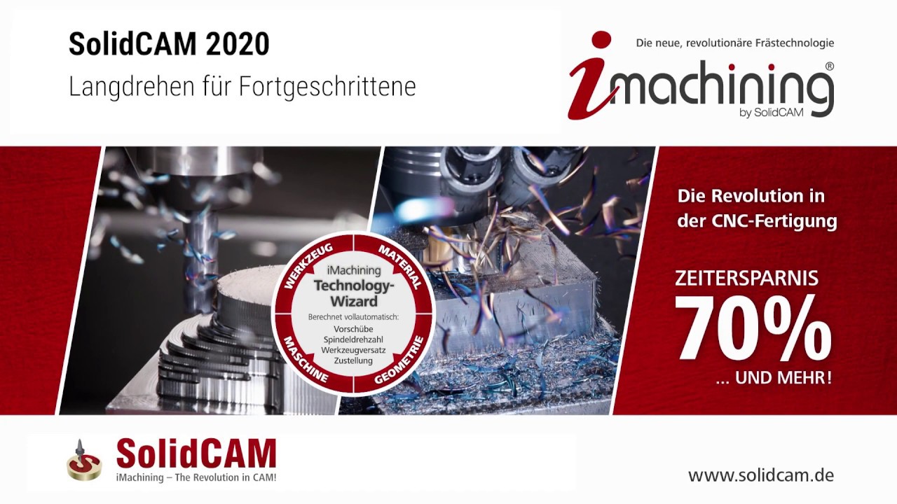 SolidCAM 2020 — Langdrehen für Fortgeschrittene