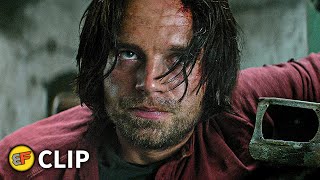 Bucky vs Other Winter Soldiers - Flashback Scene | Captain America Civil War (2016) Movie Clip HD 4K