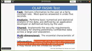 Lecture 10 : Online Analytical Processing (OLAP) Part II