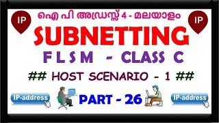 SUBNETTING - FLSM - CLASS  C ( HOST SCENARIO - 1 ) - PART - 26