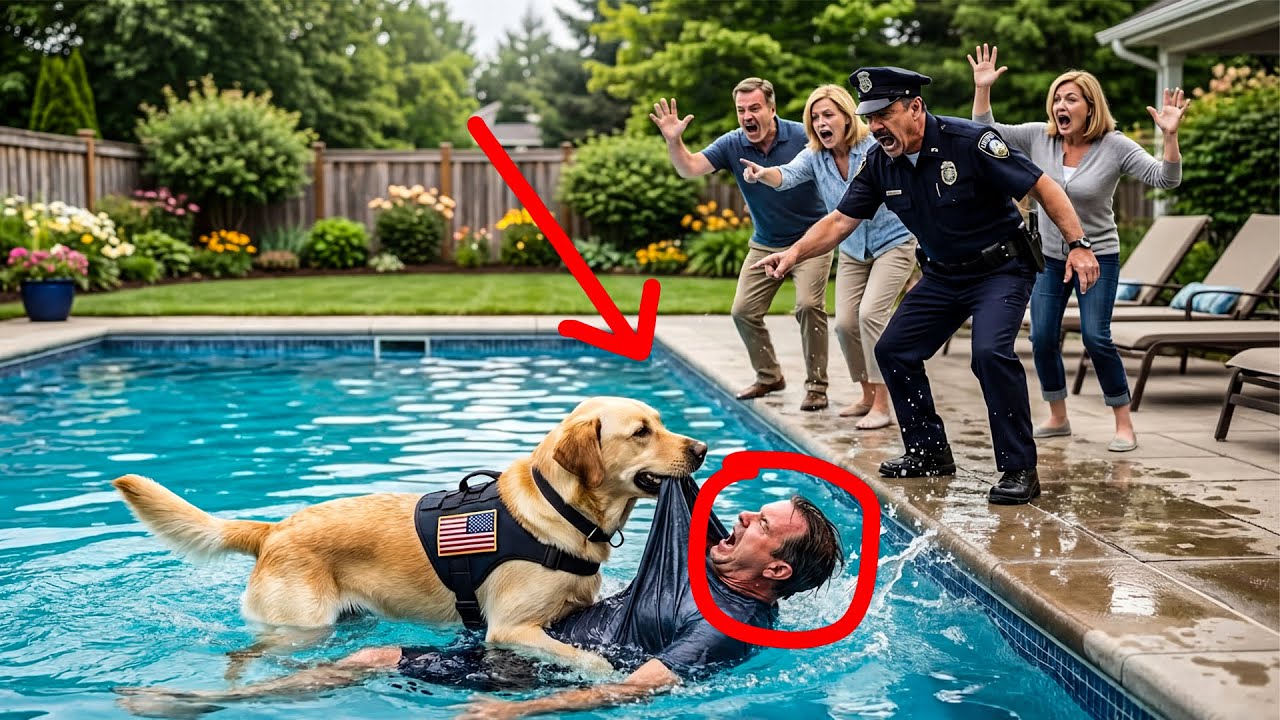 Scout Labrador Dog Police Saved a Man in the Pool — Everyone Realized They Were Wrong