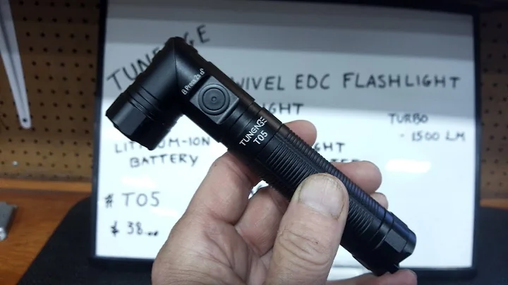 TUNENGE TACTICAL 90° SWIVEL EDC FLASHLIGHT MODEL T05, UNBOXING 