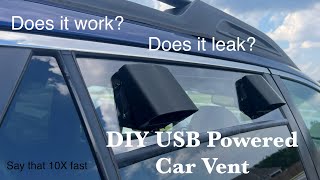 DIY Window Vent Fan For Car Camping