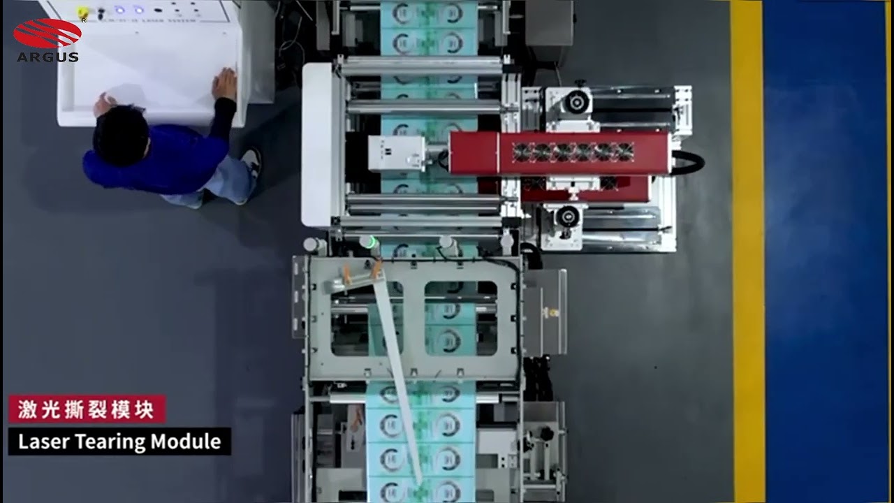 Argus Laser  Score Easy open lines on Bag maker