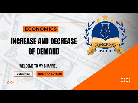 INCREASE AND DECREASE IN DEMAND - ECONOMICS
