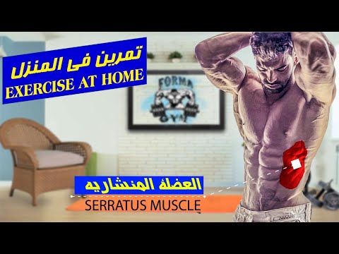 تمارين العضلة المنشاريه في المنزل      