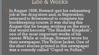 Robert Ervin Howard Life & Works