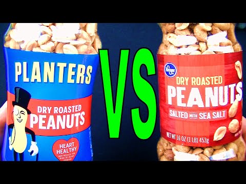 Planters vs Kroger Dry Roasted Peanuts - Which Ones Are Good or Bad? FoodFights Food Reviews for You