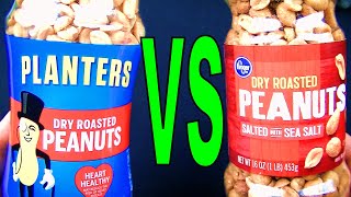 Planters vs Kroger Dry Roasted Peanuts - Which Ones Are Good or Bad? FoodFights Food Reviews for You