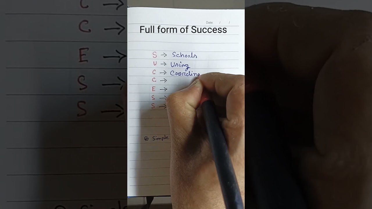 Full form of Success# reels# shorts# ytshorts# online# simple English with pranay# learning# class#