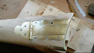 long rifle build Lancaster county pt.27 making and inletting the patchbox sideplates