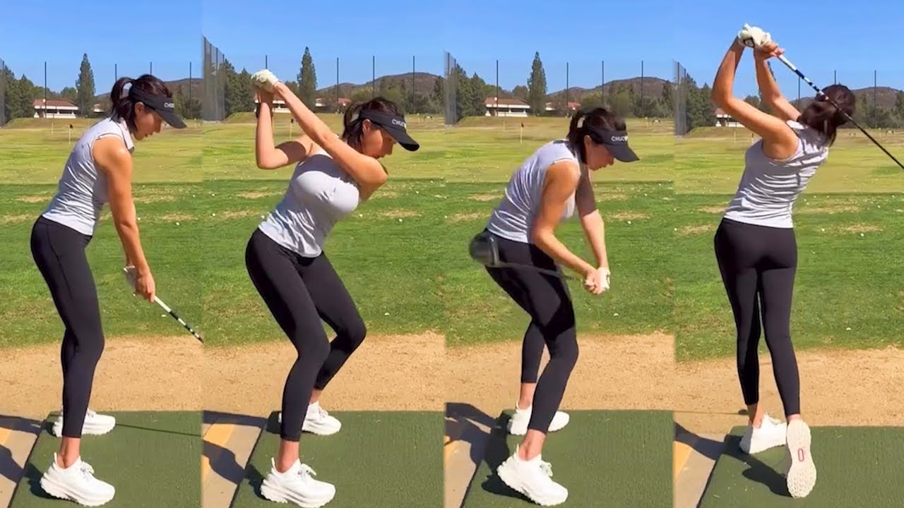 최고의 백스윙탑포지션! KLPGA 이시온 프로의 골프스윙!