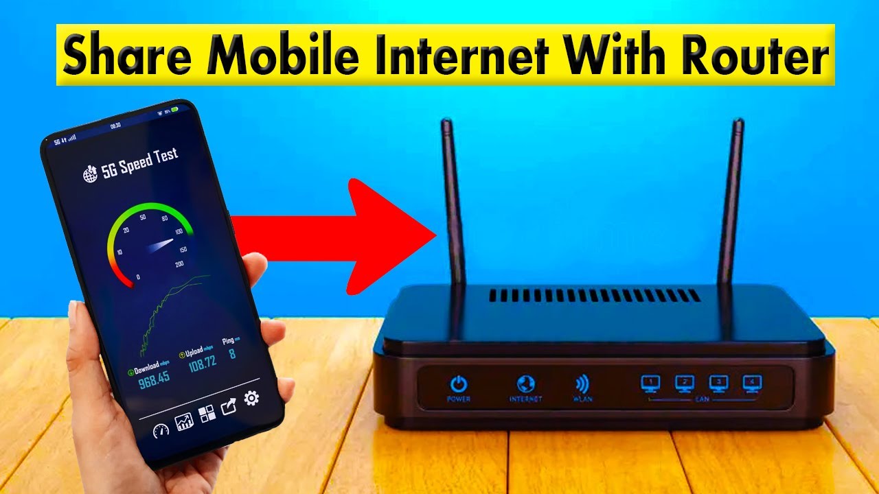 Internet To Router How to share phone internet to router, Share internet to your router ...