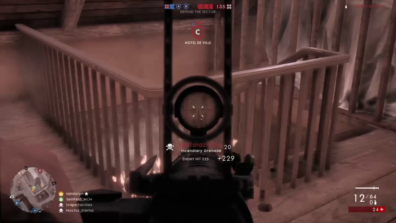 Battlefield 1 epic staircase kill streak