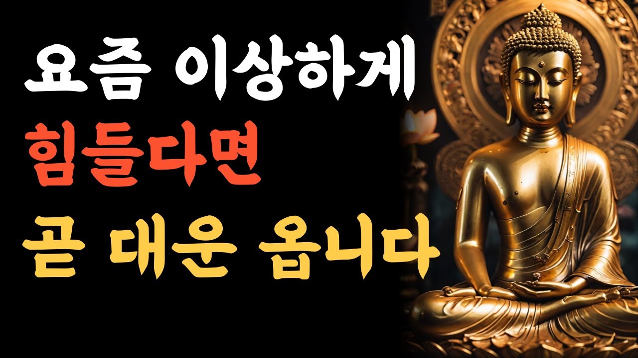 운이 바뀌기 전 반드시 겪는 7가지 신호｜부처님 말씀으로 보는 대운의 징조와 삶의 변화