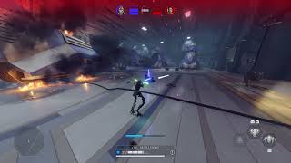 Battlefront 2 General Grievous vs Obi-Wan Solid Comeback!!