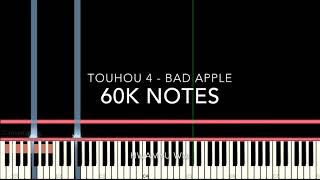 Black Midi Touhou 4 - Bad Apple, 60K Notes, Hwamyu Wm.