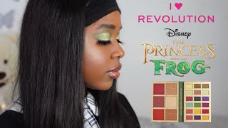NEW I HEART REVOLUTION X DISNEY TIANA COLLECTION REVIEW \& SWATCHES| THE PRINCESS AND THE FROG