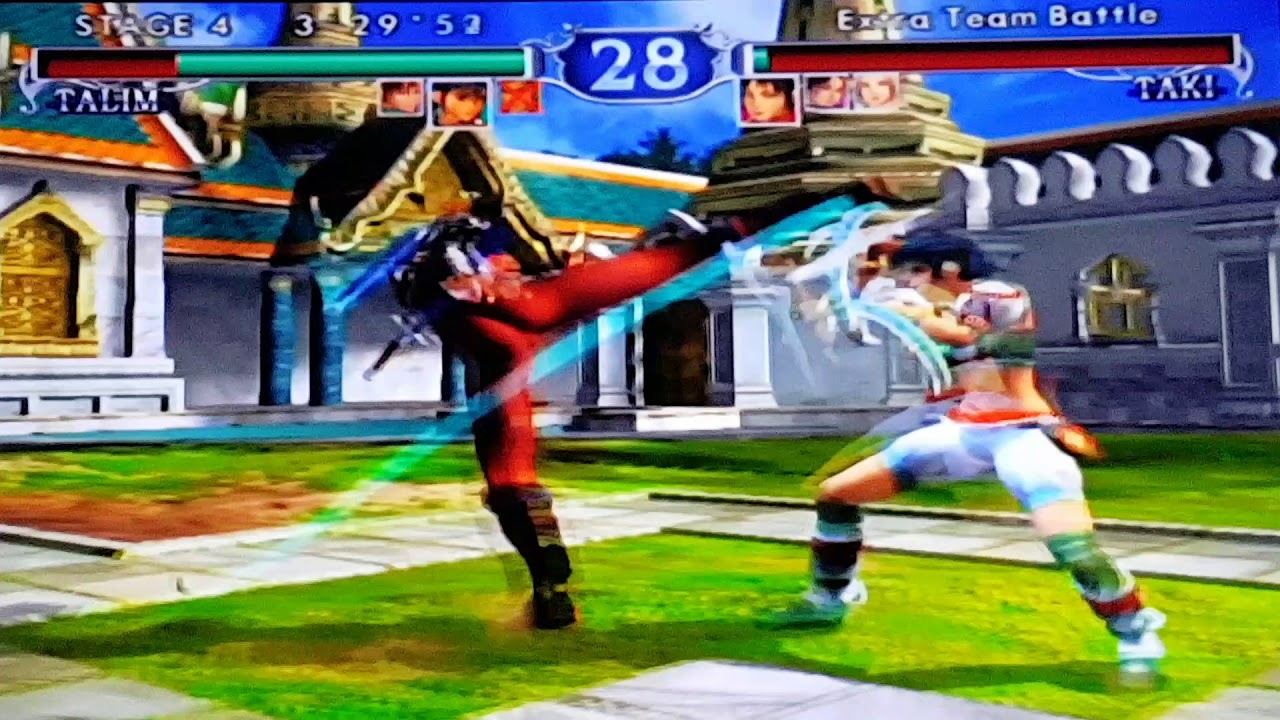 Soul Calibur 2 Extra Team Battle Mode Yunsung Talim Seung Mina GC 1080 ...