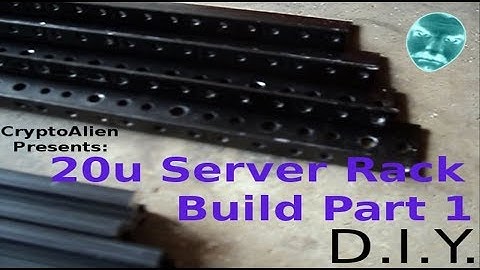 20u Server Rack Build Part 1 D.I.Y.