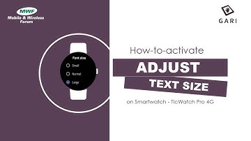 Adjust Text Size - Smart Watch Accessibility Feature
