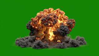 Explosion Green Screen | Explosion With Smoke Green Screen