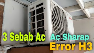 3 Sebab Ac Sharp Error H3|Ac Sharp h3 Error|Service Ac Bekasi