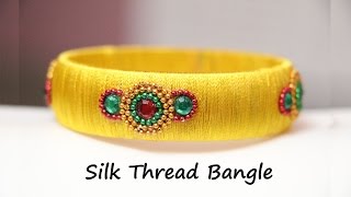 Diy Silk Thread Bangles Kada Bracelet Silk Thread Jewellery Indian Jewelry
