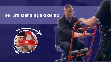 ReTurn standing aid demonstration by Caremed, hire from just £17 a day