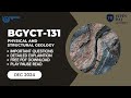 BGYCT-131 December 2024 PYQ Solved | Physical and Structural Geology  | Important Questions