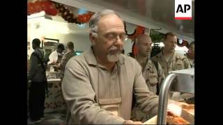 US troops celebrate Thanksgiving in Baghdad, Bagram