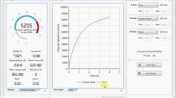 MINIPRO Software (MP003) - Test Run using the throttle control sensor
