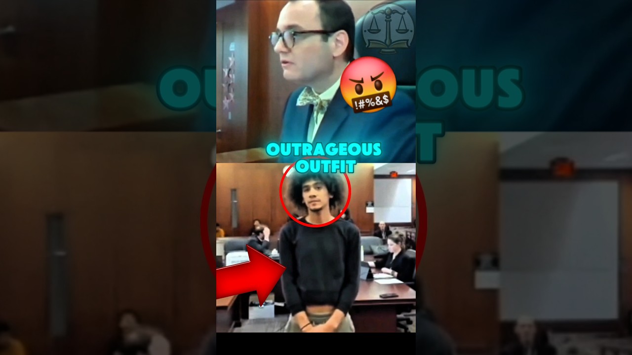 Judge is shocked to see Defendant's outfit in court #courtroomclips #triallaw #courtrooms #cour