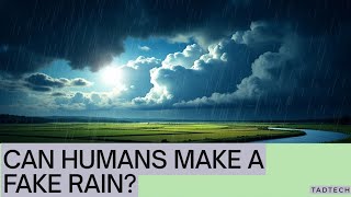 Cloud Seeding: Can We Really Make It Rain? | Technology | The secret of cloud seeding  #tadtech