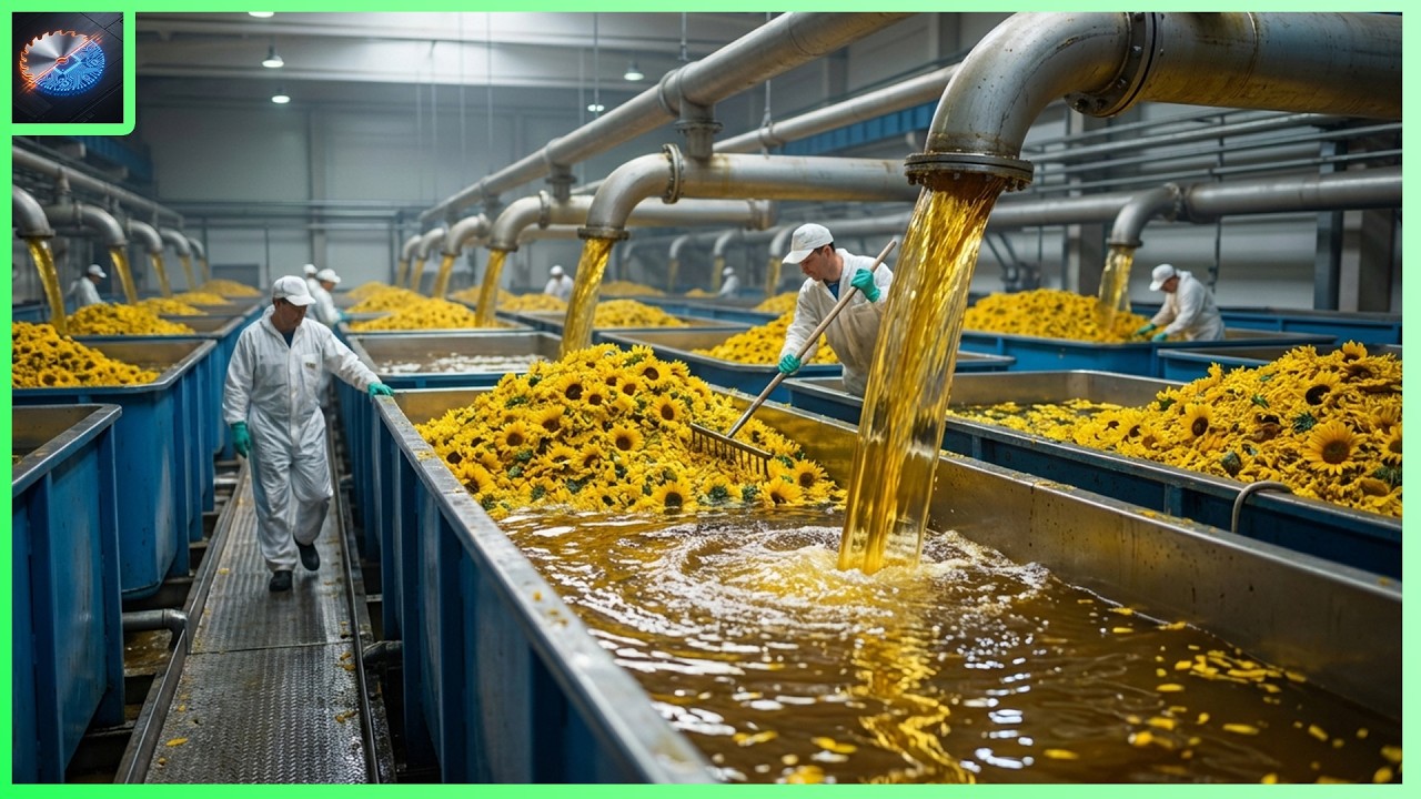 Inside The Largest Oil Mill: How Tons of Sunflower Seeds Are Pressed Into Cooking Oil (Full Process)