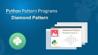 Program to print diamond pattern in python | How to print a diamond of stars in python