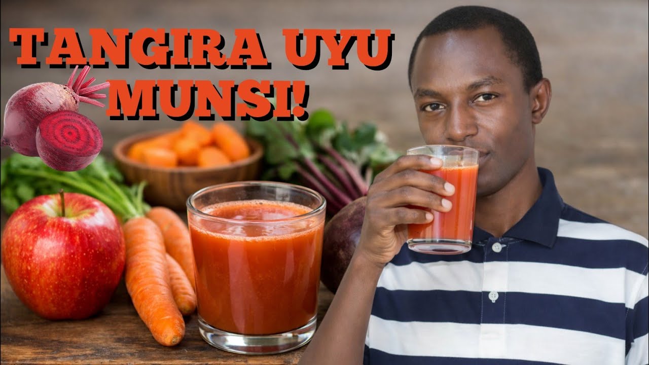 Umutobe Dore umutobe mwiza: Beterave+Karoti+Pome. Utunganya ubuzima. - YouTube