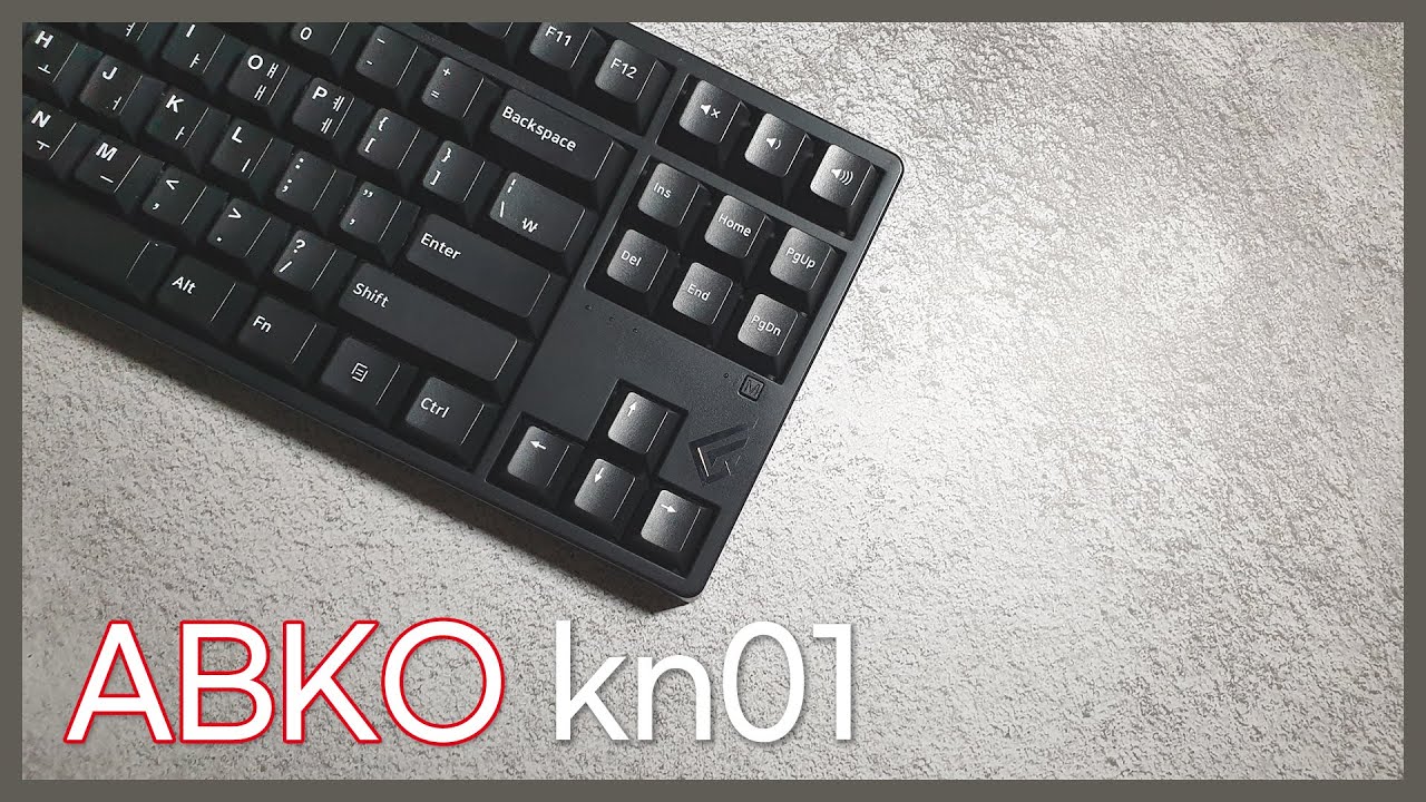 앱코 노뿌 무접점 kn01 45g 타건 / ABKO kn01 45g NIZ Keyboard Typing & Sound Test