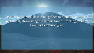 Nehemiah 3:12 Near them was Shallum, the son of Hallohesh, the ruler of half Jerusalem, with his